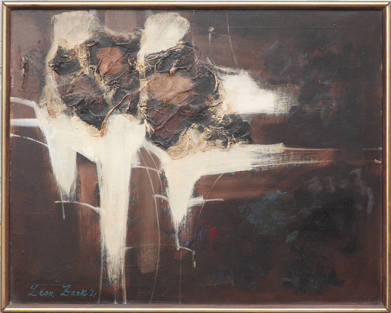Leon Zack (1892 - 1980) Abstract oil painting (1 of 5)