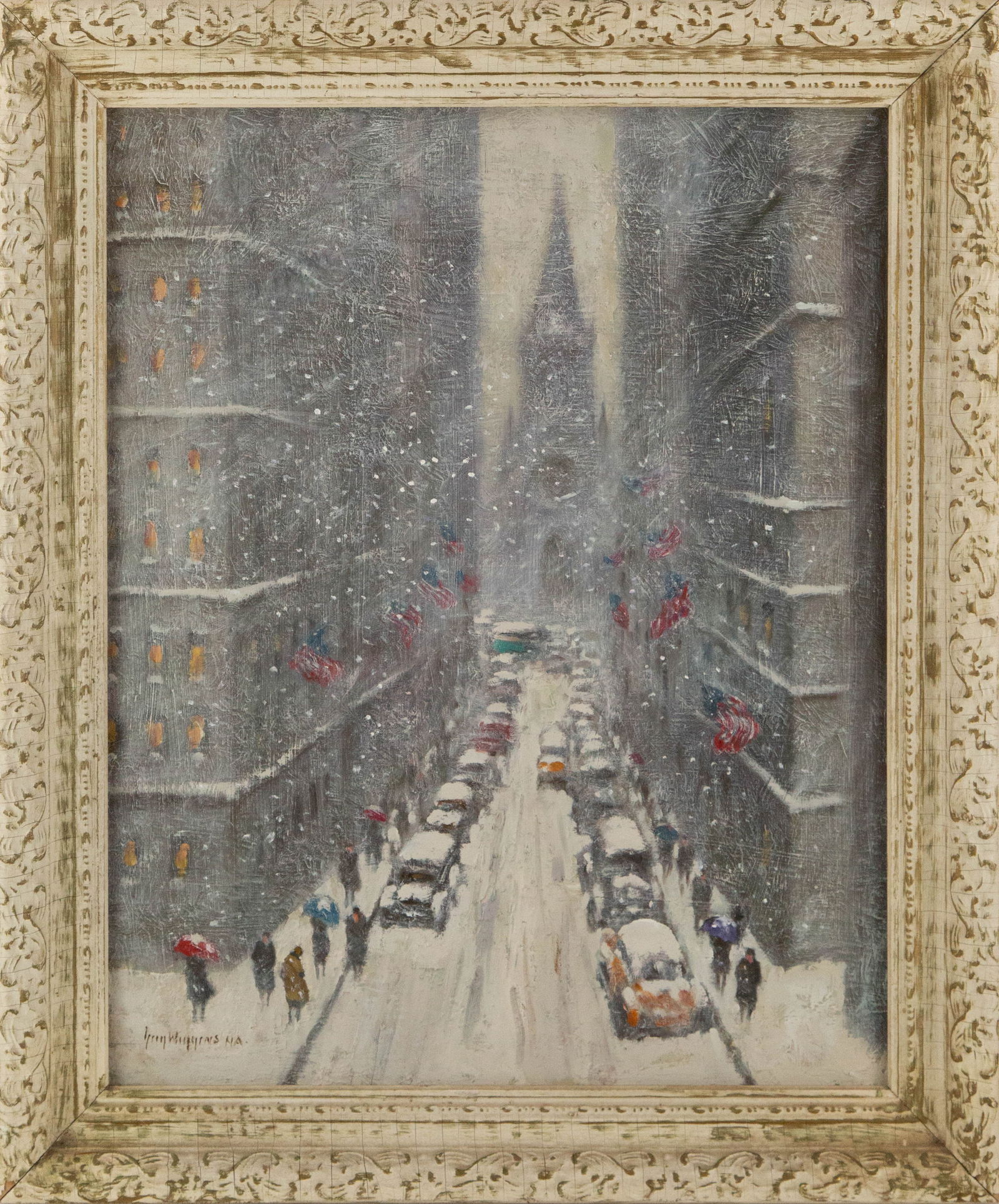 Guy Carleton Wiggins Cityscape Oil On Board (1 of 12)