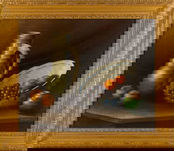B. deBoer Still Life Oil On Canvas: Medium: Oil On Canvas Style: Still Life Painting Size: 20 x 24 inches Frame Size: 25.75 x 29.75 inches Condition: This artwork is in good overall condition for its age. Signature: Hand-signed