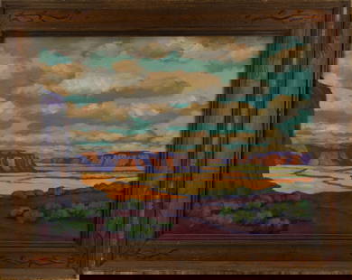 Edguar Alwin Payne Landscape Oil On Canvas: Medium: Oil On Canvas Style: Landscape Painting Size: 18 x 24 inches Frame Size: 24 x 29.5 inches Condition: This artwork is in good overall condition for its age. Signature: Hand-signed Artist: