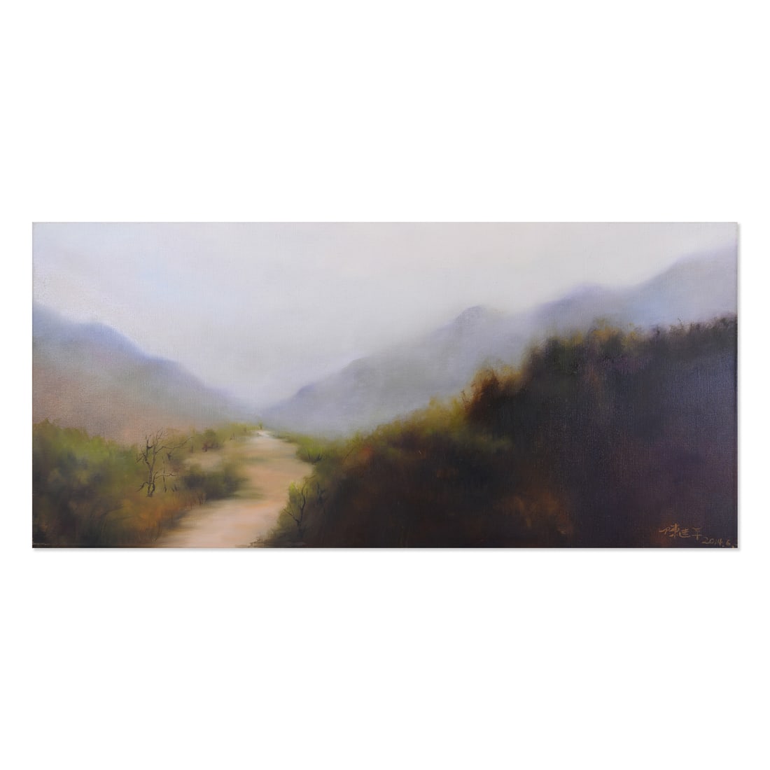 Large Plein Air Original Oil "Landscape 10/14": Title: Medium: Oil on canvas Size: " x " Frame Size: Framing Option Available! Please Message Us For Details! Age: 2000s Condition: Good, no damage seen Artist: Great for collection or home decoration