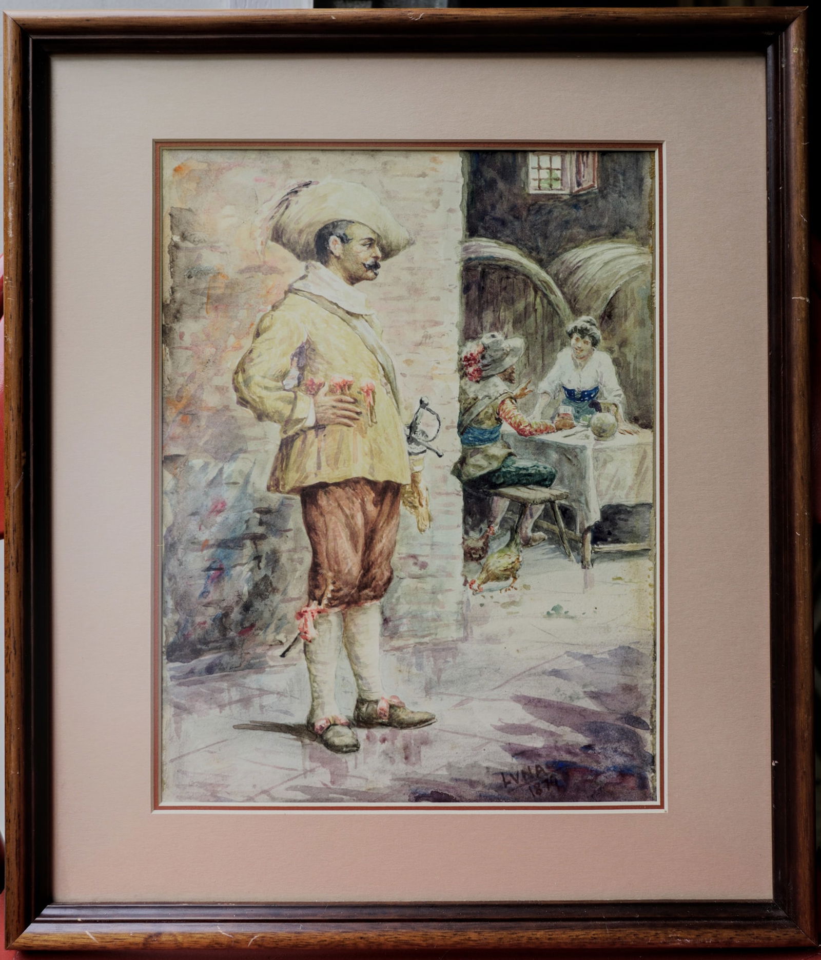 Juan Luna Y Novicio (1857 - 1899) Watercolor / Paper (1 of 4)