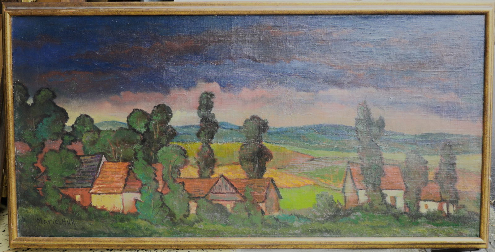 Marie Atkinson Hull (1890 - 1980) oil painting on canvas (1 of 6)