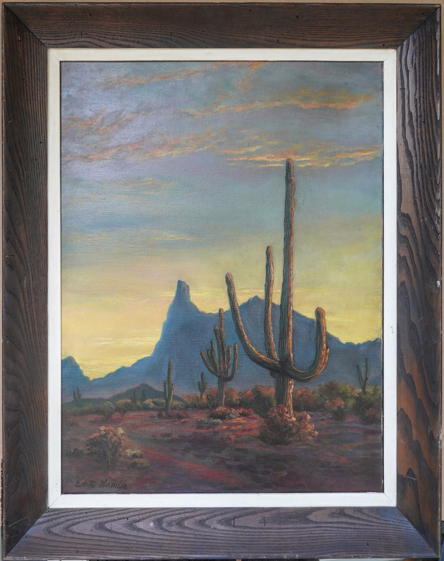 Edith Anne Hamlin (1902 - 1992) Oil on Canvas (1 of 7)