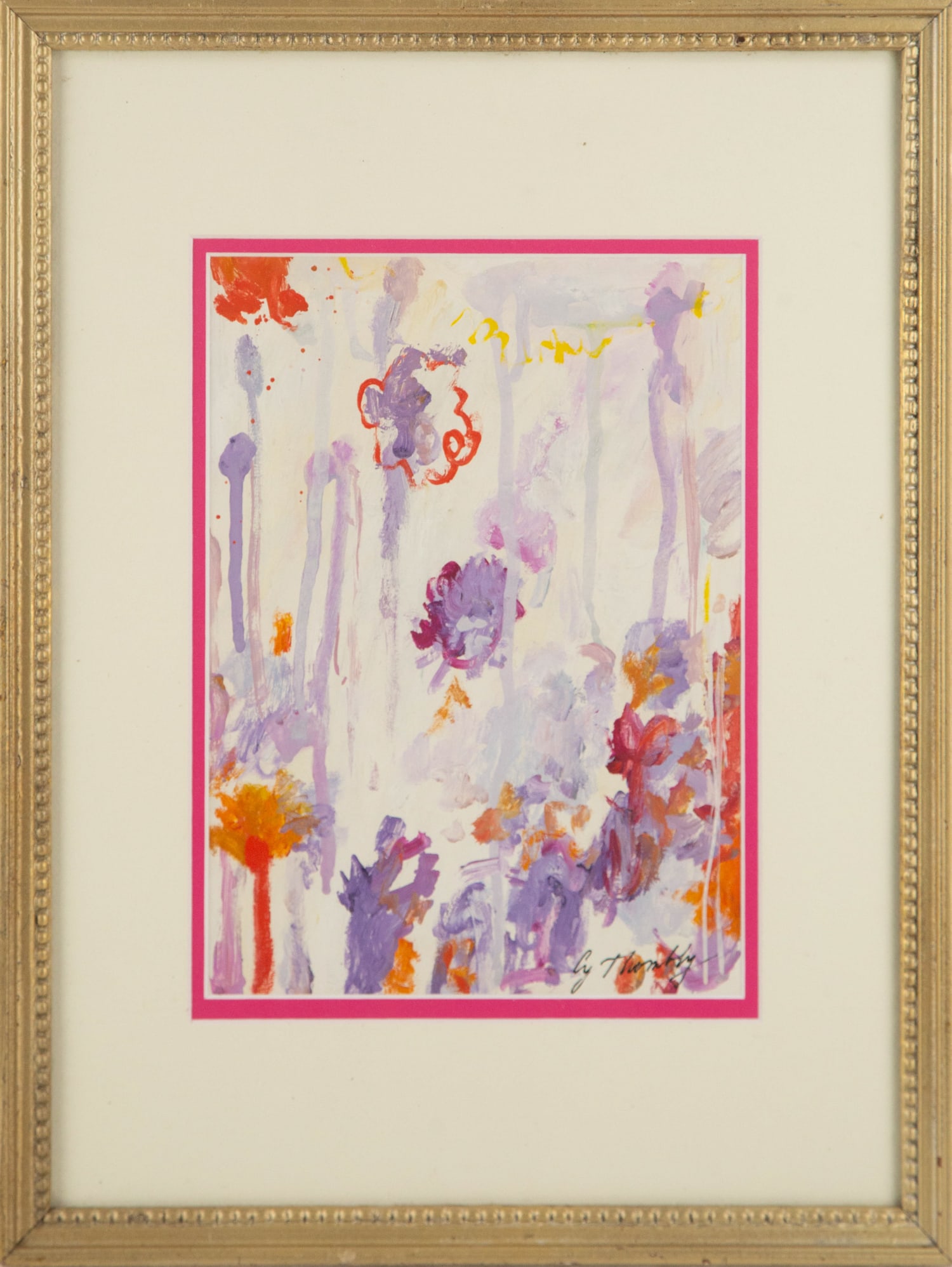 Attributed to Cy Twombly ( American, 1928 - 2011 ) "" Oil On Paper Abstract (1 of 10)