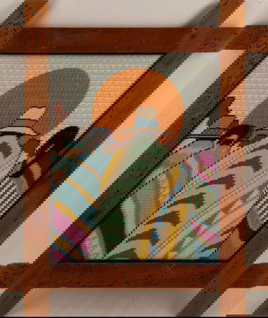 Contemporary Art Textile Art "Family Gathering" (1 of 9)