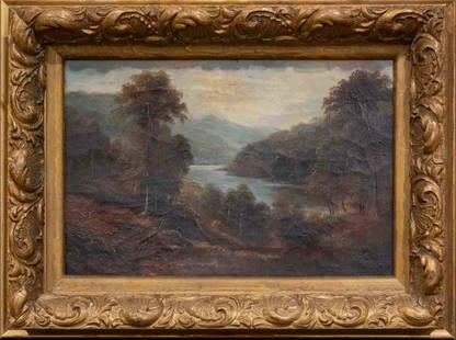 Charles Ethan Porter (1847 - 1923) CT, NY Artist Oil On Canvas: Subject: Country Landscape Medium: Oil On Canvas Size: 8 x 12 inches Frame: 12 x 16 inches Condition: Great overall for its age. One restoration patch. Signature: Signed lower left Charles Ethan Porte