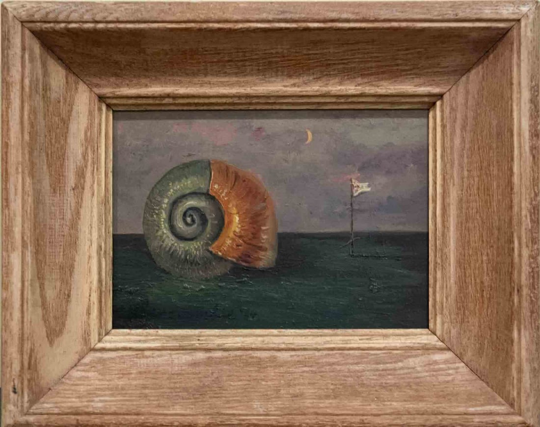 Gertrude Abercrombie (1909 - 1977) Illinois Artist Oil On Masonite (1 of 7)