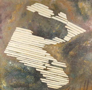 XueQun Li Contemporary Original Acrylic Painting "Order No.5": Title: Order No.5 Medium: Oil on canvas Size: 35 x 35 inches Frame: Framing options available! Condition: The painting appears to be in excellent condition. Note: This painting is unstretched,shipped