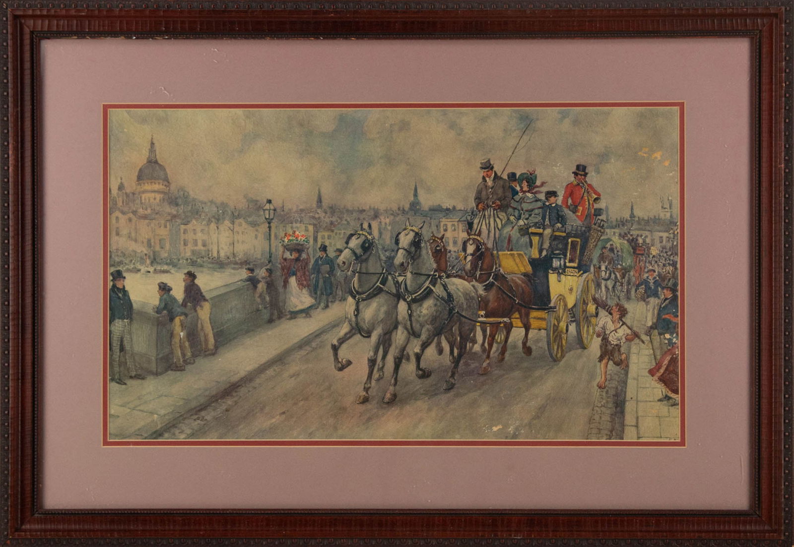 Albert Ludovici Jr. ( 1852 - 1932 ) Group Portrait Print "David Copperfield's First Sight Of London" (1 of 12)