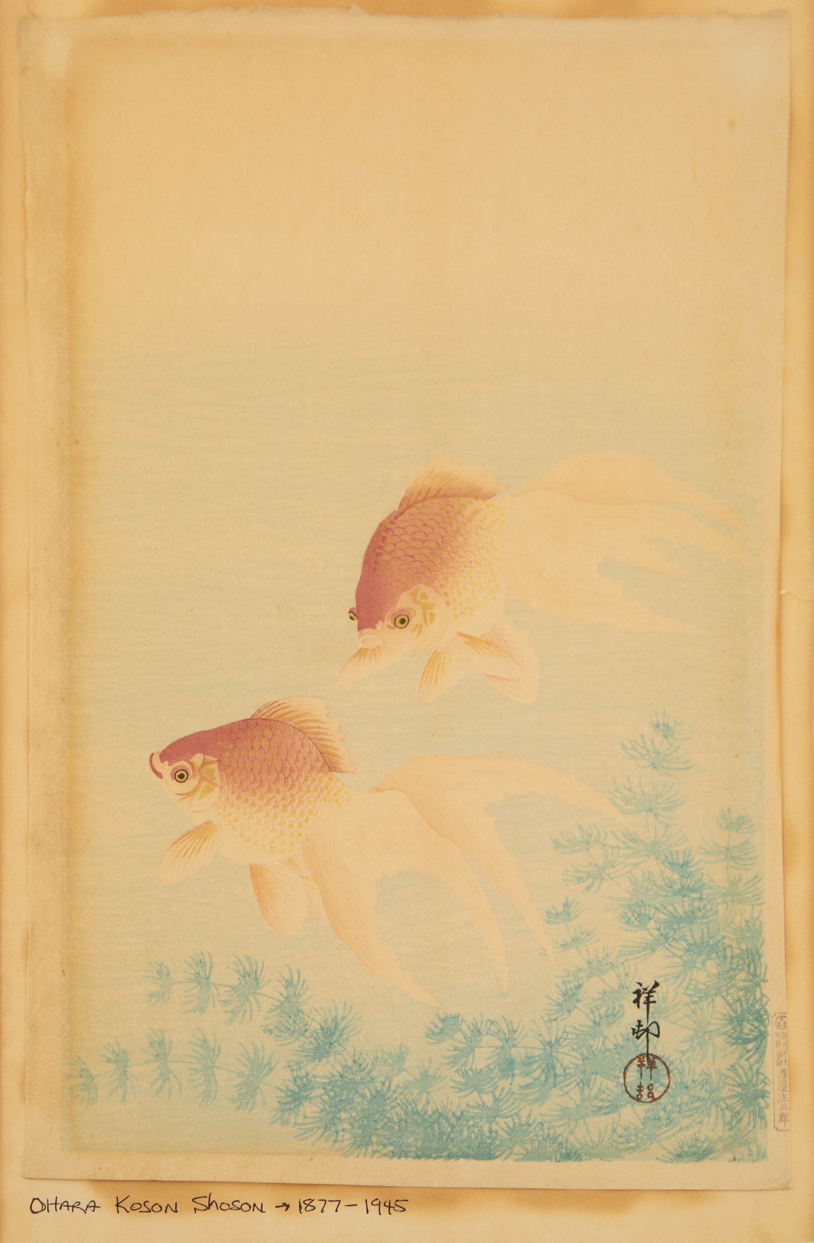 Ohara Koson ( Japnaese, 1877?1945 _ Large Ukiyo e Woodblock Print (1 of 13)