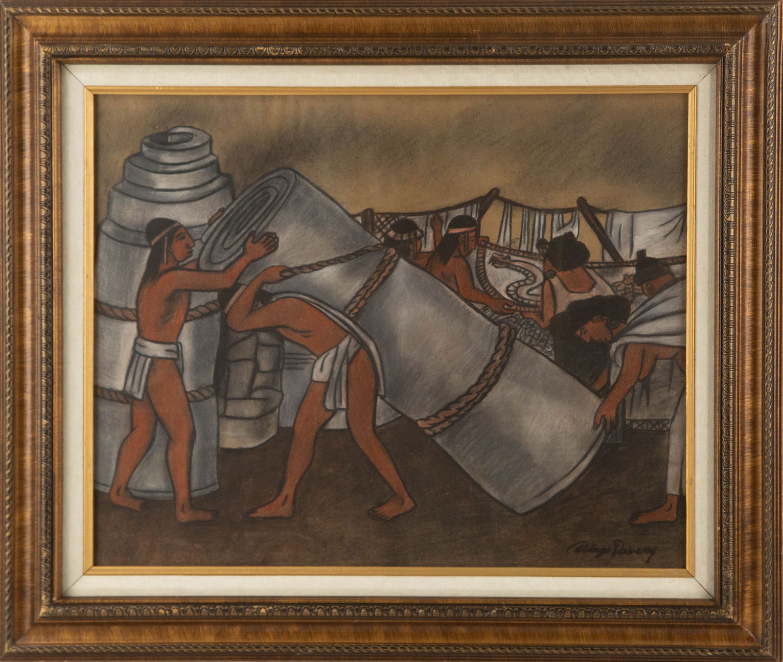 Diego Rivera ( Mexican, 1886 - 1957 ) "" Pastel Modernism (1 of 10)