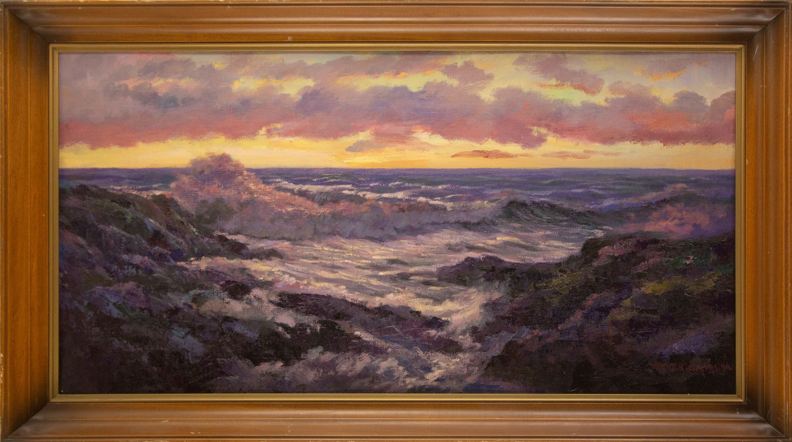 William Trost Richards ( American, 1833 - 1905 ) Landscape Oil On Canvas (1 of 16)