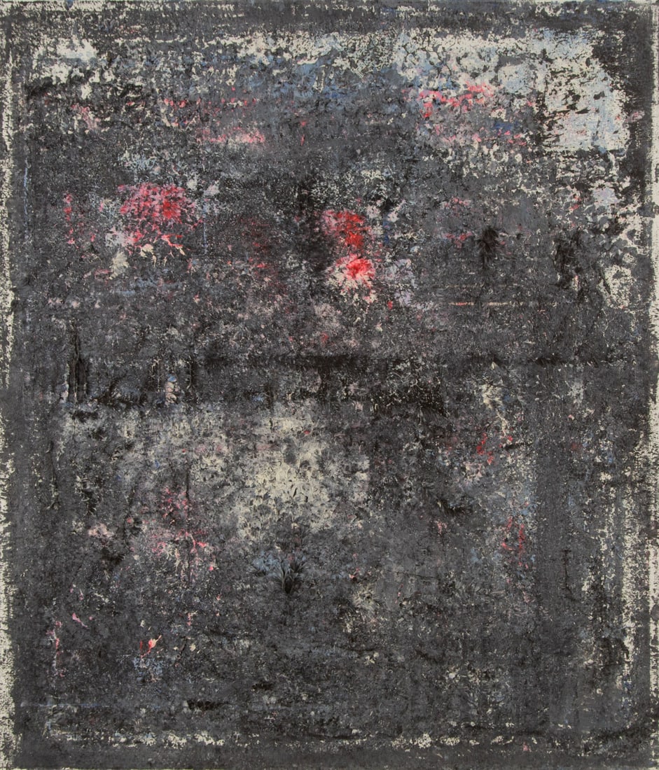 Dajun Zhang Abstract Original Oil On Canvas "Scenery on the Wall" (1 of 10)