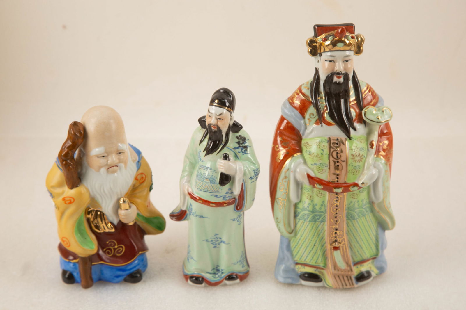 Vintage Chinese God Porcelain Figures (1 of 3)