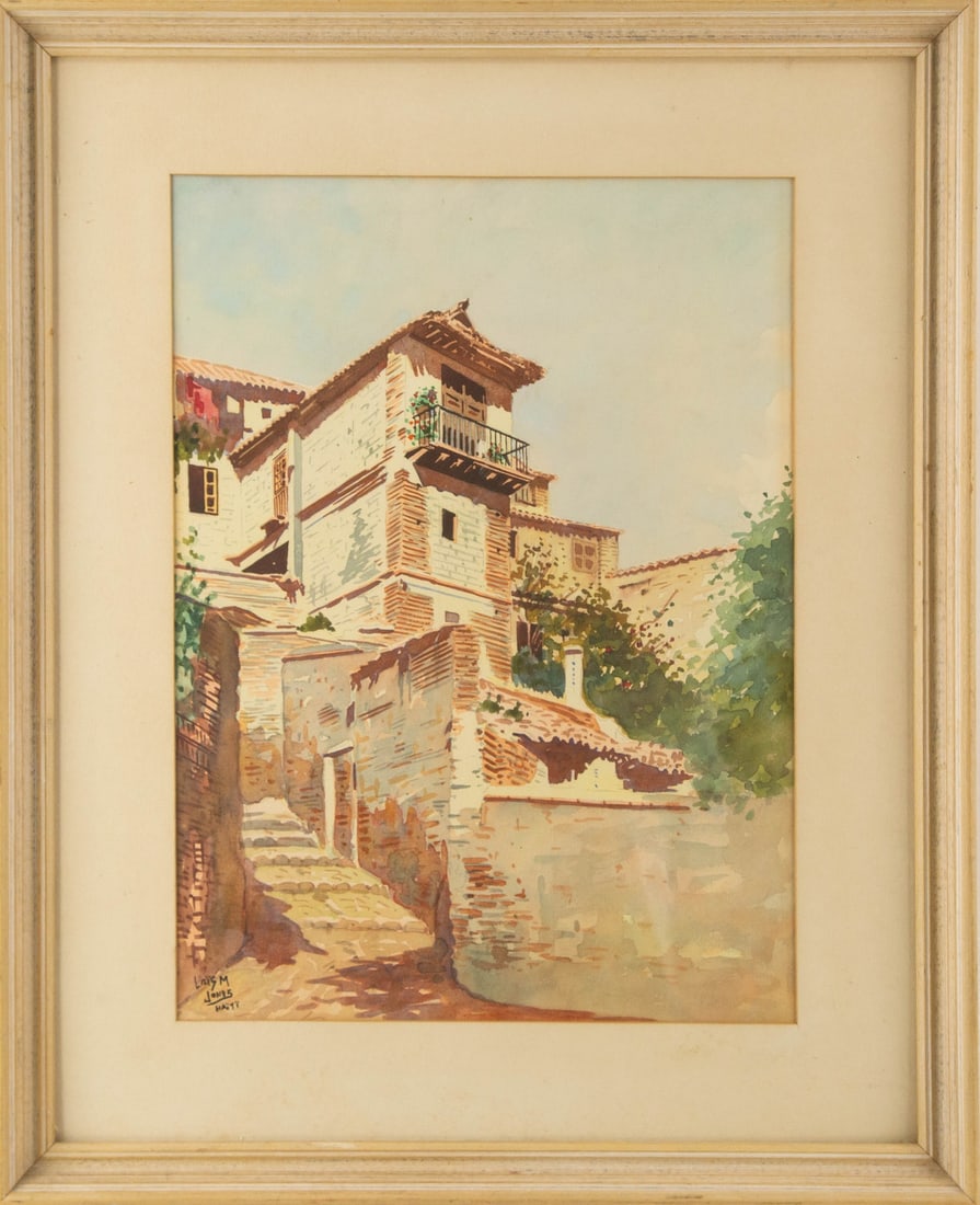 Lois Mailou Jones ( American, 1905 - 1998 ) Landscape Watercolor (1 of 13)