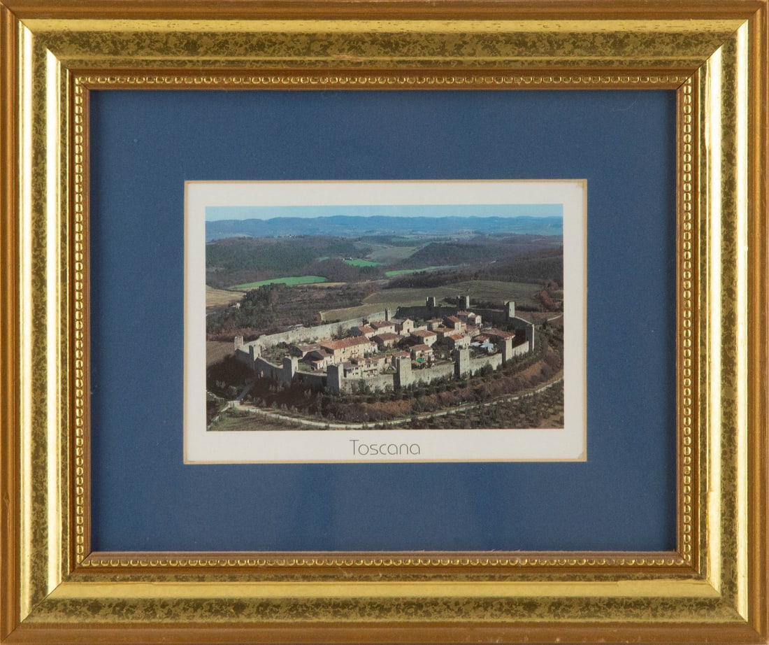 Landscape Photography "Toscana": Title: Toscana Medium: Photography Painting Size: 4.5" x 6.5" Frame Size: 10.5" x 12.5" Condition: This artwork is in good overall condition for its age. Signature: Unsigned Artist: Unknown Bidders ne