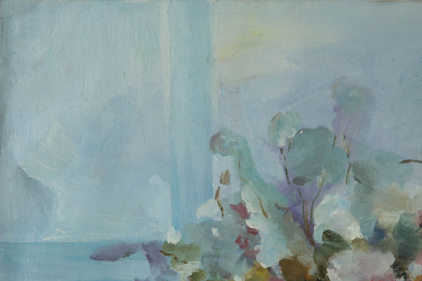 Xingju Tu Floral Original Oil On Canvas "The Arrangement" - 3