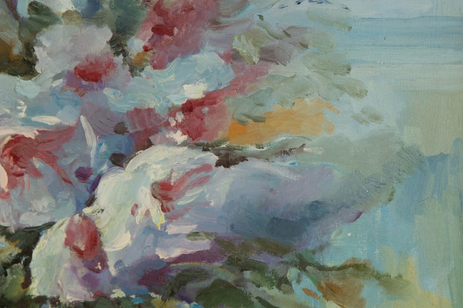 Xingju Tu Floral Original Oil On Canvas "The Arrangement" - 5