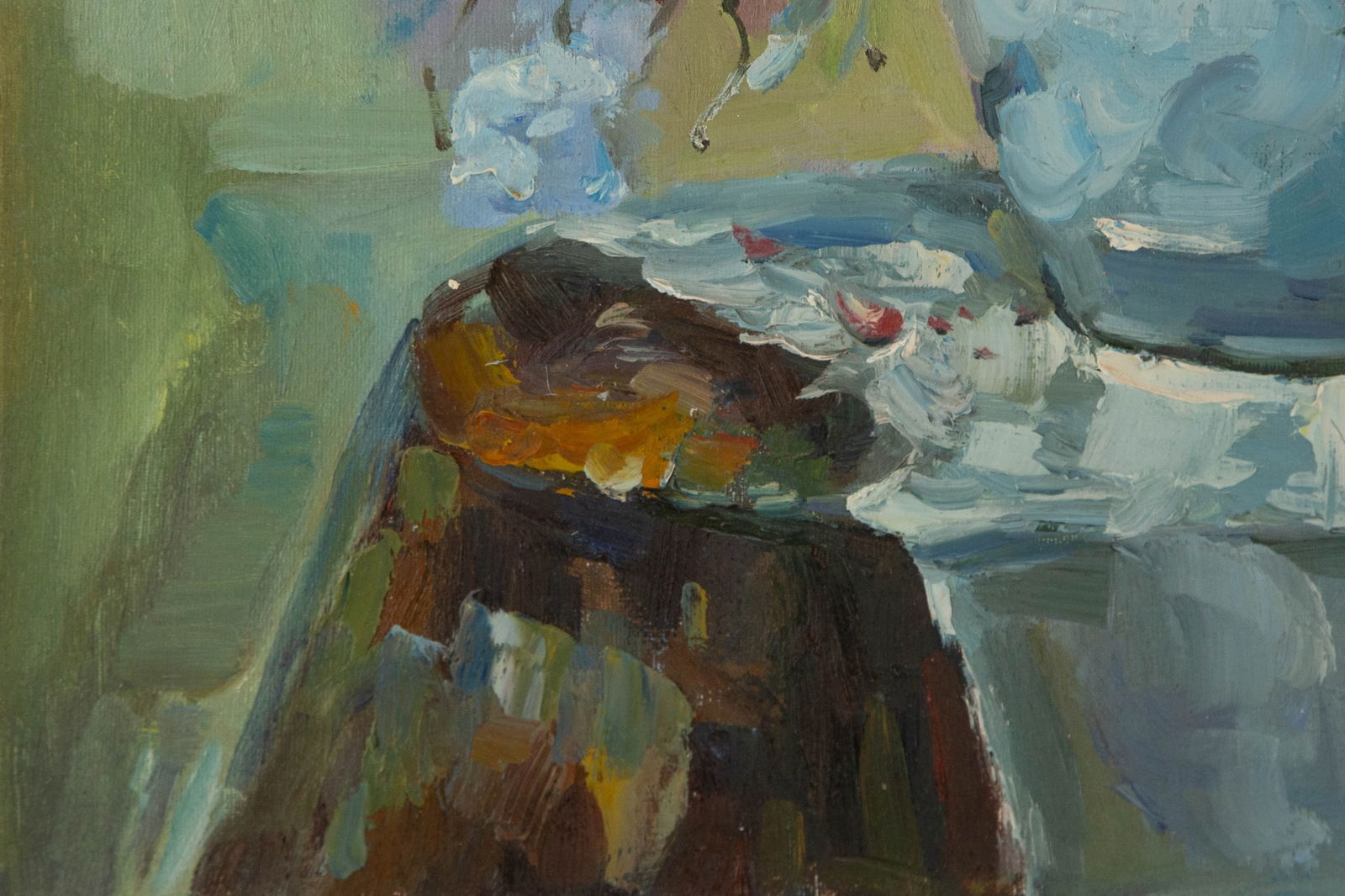 Xingju Tu Floral Original Oil On Canvas "The Arrangement" - 7