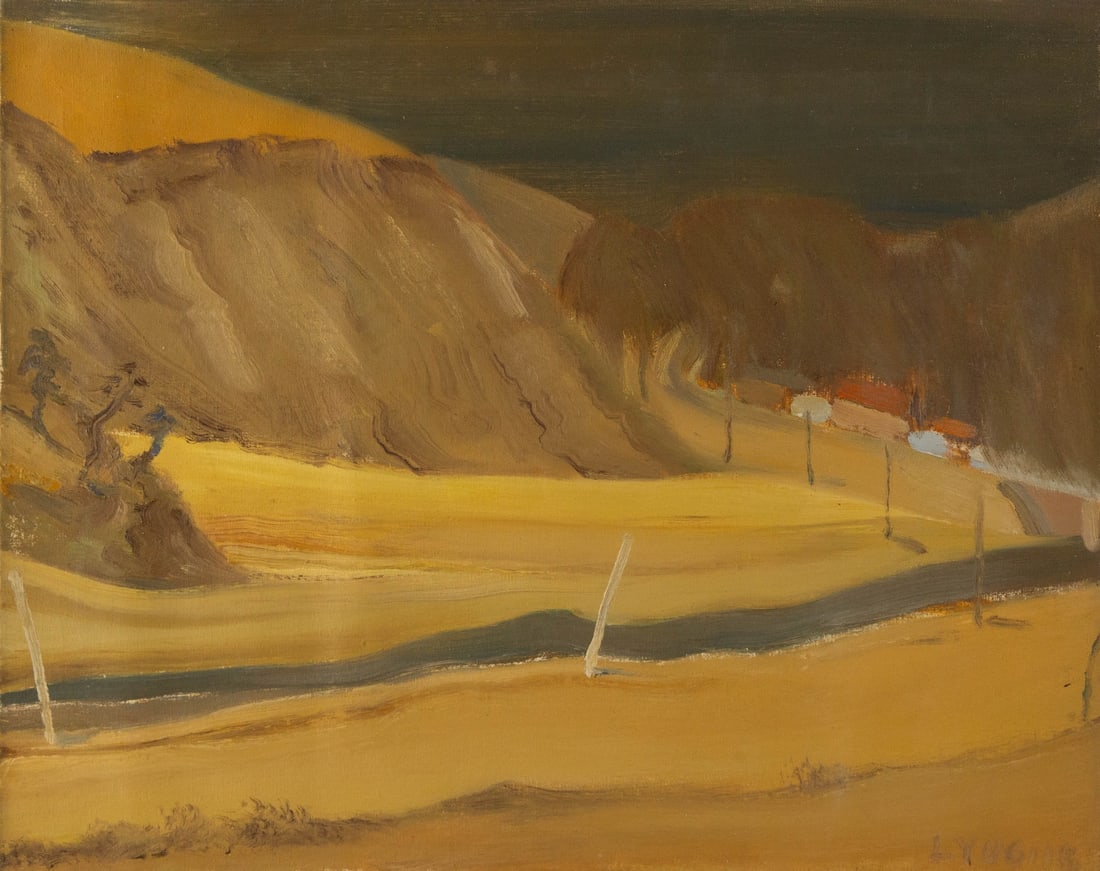 Yang Li Landscape Original Oil On Canvas "Youyu Roads": Title: Youyu Roads Medium: Oil on canvas Size: 15.75 x 19.5 inches Frame: Framing options available! Condition: The painting appears to be in excellent condition. Note: This painting is unstretched, s