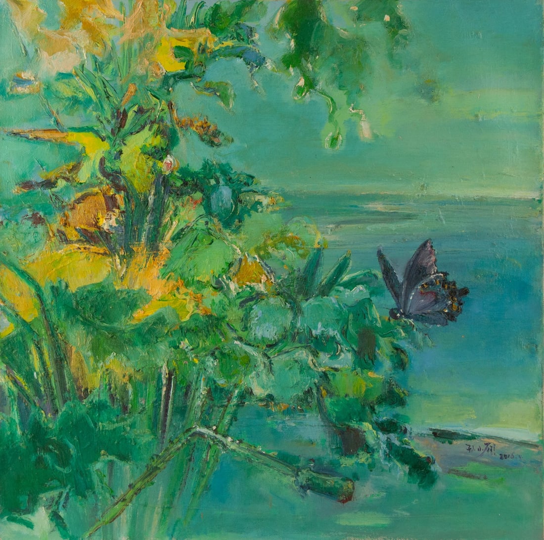 Xiaoyan Sun Landscape Original Oil On Canvas "Mysteryland 3" (1 of 10)