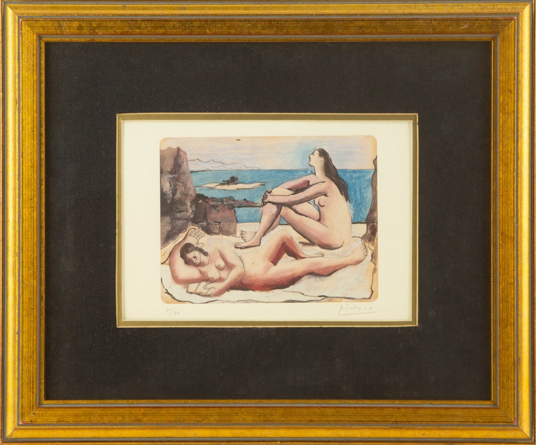 Pablo Picasso ( Spanish, 1881 -1973 ) Cubism Limited Edition 39/80 Etching: Medium: Limited Edition 39/80 Etching Style: Cubism Painting Size: 7 x 9.75 inches Frame Size: 15.25 x 18.25 inches Condition: This artwork is in great condition for its age. Signature: Signed Artist: