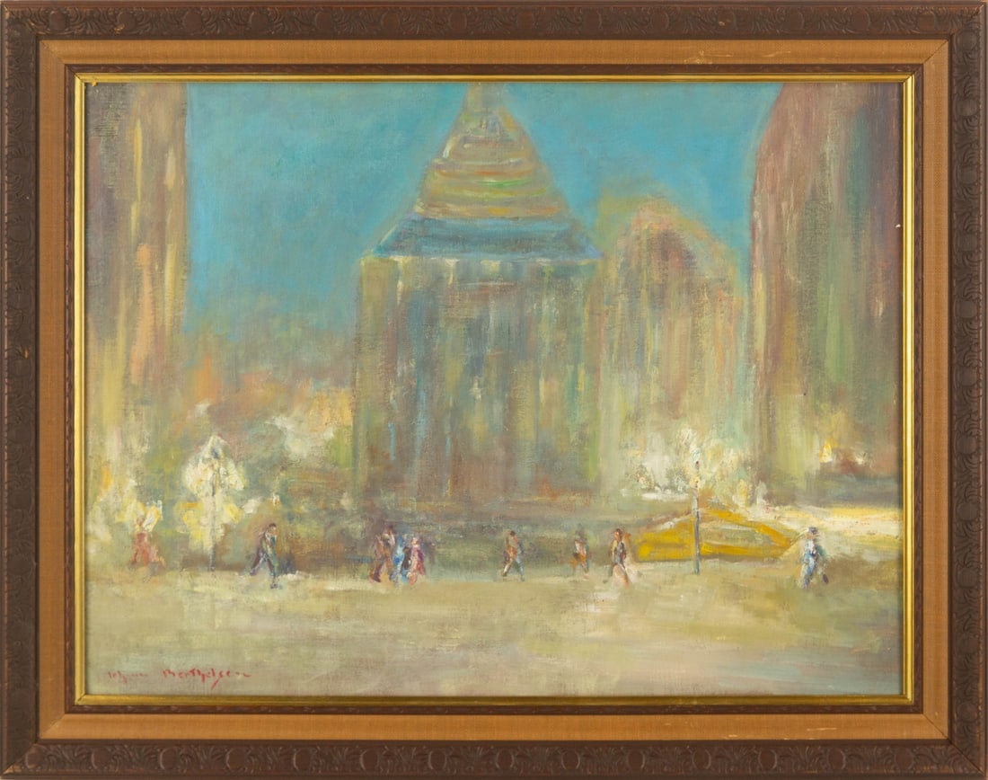 Johann Berthelsen ( American, 1883 - 1972 ) Landscape Oil On Board (1 of 10)