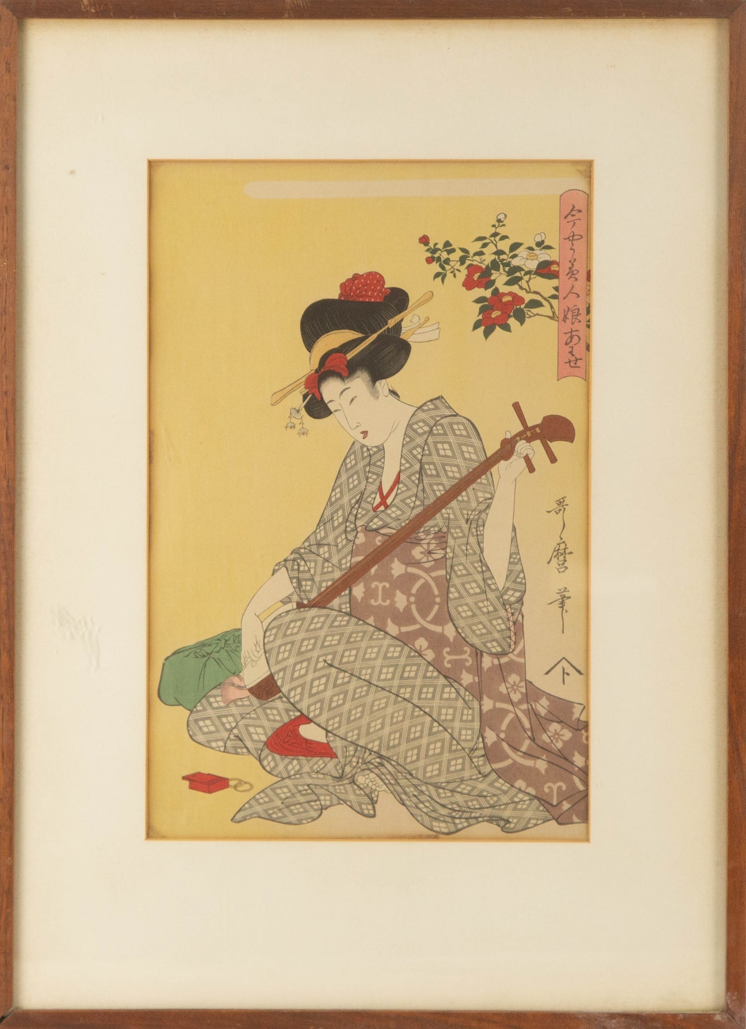 Kitagawa Utamaro ( Japanese, 1753 - 1806 ) Ukiyo e Woodblock Print (1 of 11)