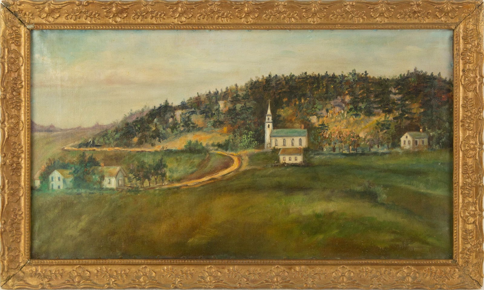 Attribute to Frederick Frank Scherer "" Oil On Canvas Landscape (1 of 12)