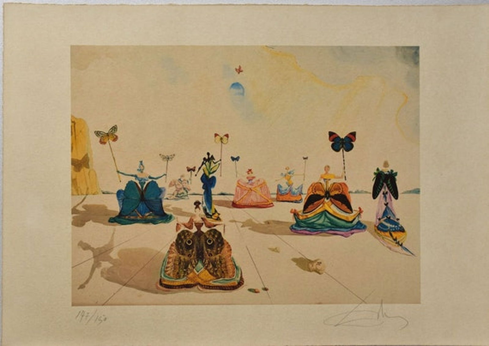 Salvador Dal? ( Spanish, 1904-1989 ) Surrealist Lithograph on 300g paper (1 of 6)