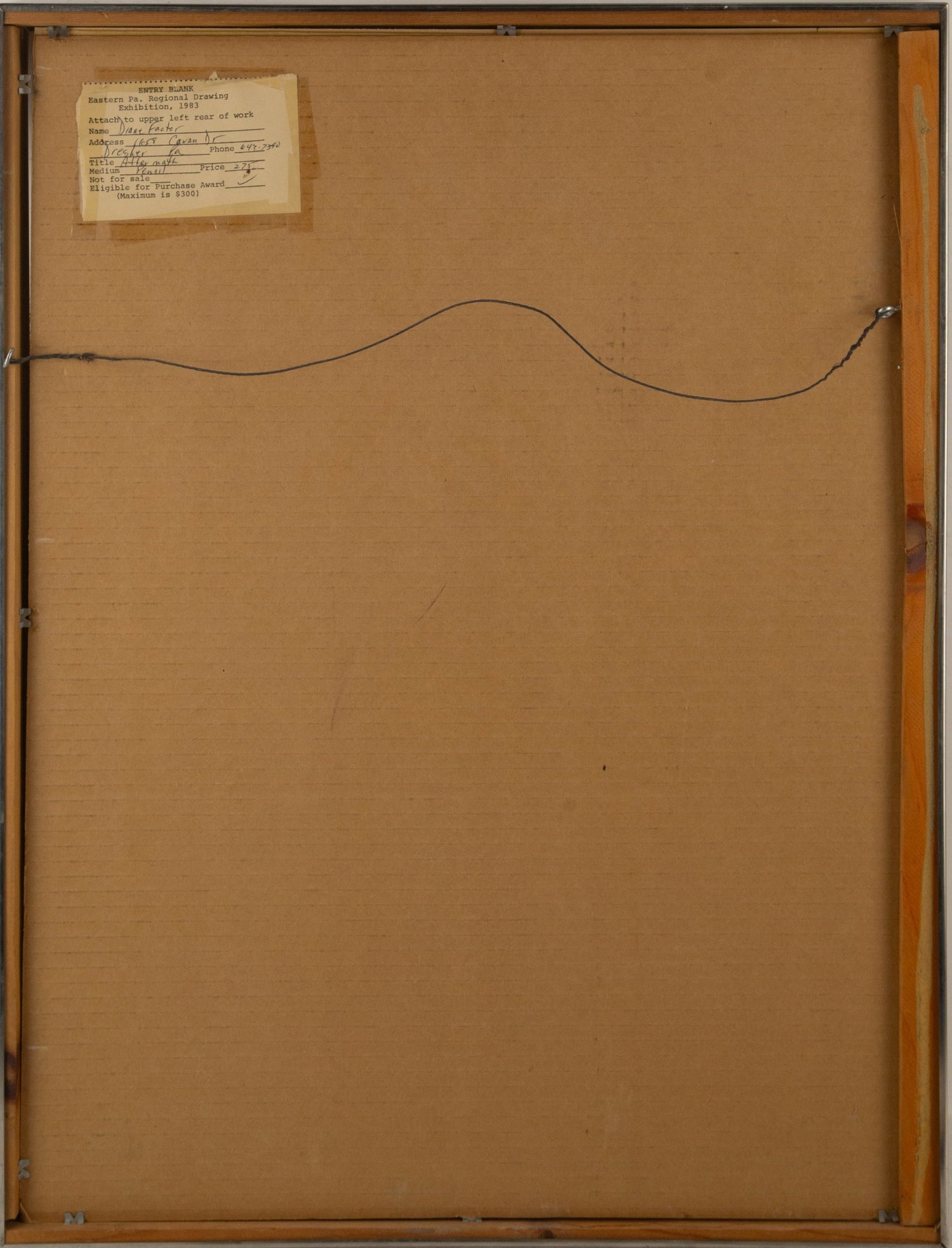 Diane Factor Portrait Graphite "After Math" - 12