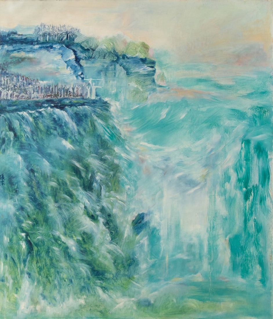 Bo Zhang Waterscape Original Oil On Canvas "Pass the Red Sea" (1 of 11)