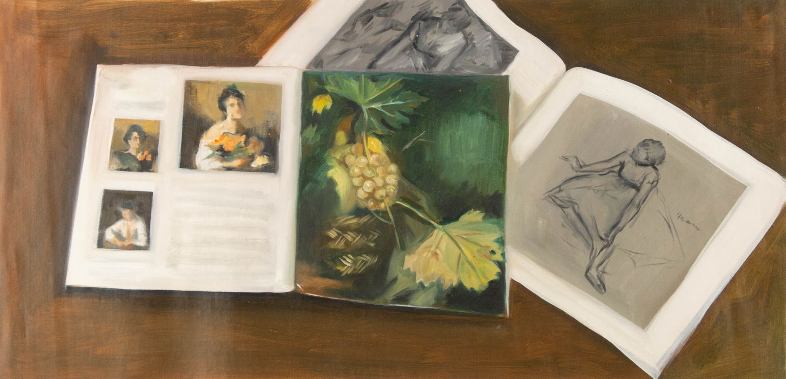 Dongxing Huang Still Life Original Oil On Canvas "The Doors" (1 of 9)