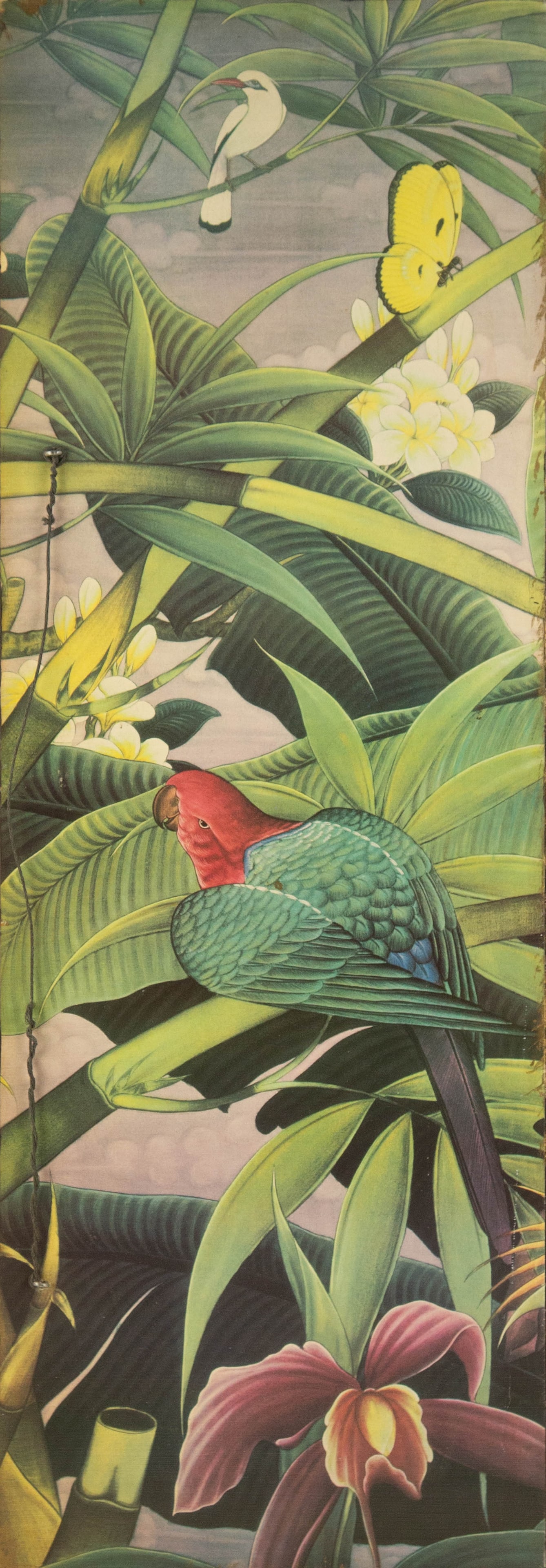 Unclear Animal Oil On Canvas "Tropical Rainforest" (1 of 7)