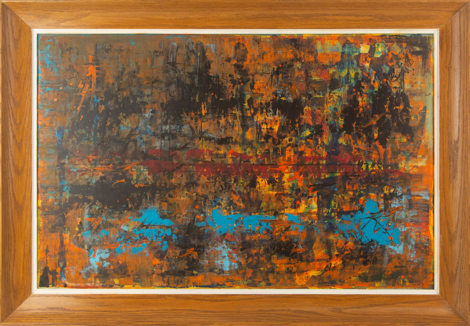 Jean-Marie Haessle ( 1939 - 2024 ) Abstract Oil On Board: Medium: Oil On Board Style: Abstract Painting Size: 20.5 x 31.5 inches Frame Size: 25 x 36 inches Condition: Signature: Hand-signed Artist: Jean-Marie Haessle ( 1939 - 2024 ) CO2603086 Bidders need to