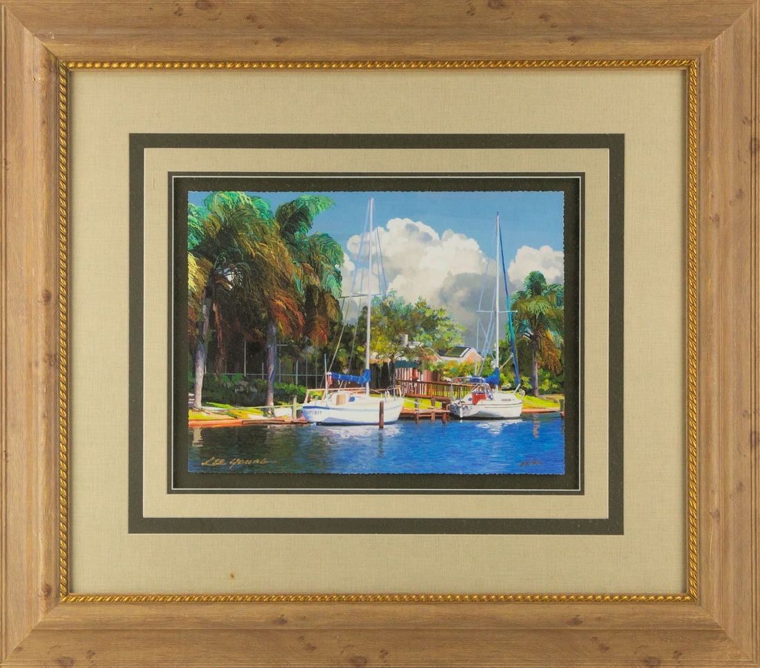 Lee Young Group Portrait 22 / 100 Limited Edition Print "Escape": Title: Escape Medium: 22 / 100 Limited Edition Print Painting Size: 12.5" x 17" Frame Size: 30" x 34" Condition: This artwork is in good overall condition for its age. Signature: Signed Artist: Lee Yo