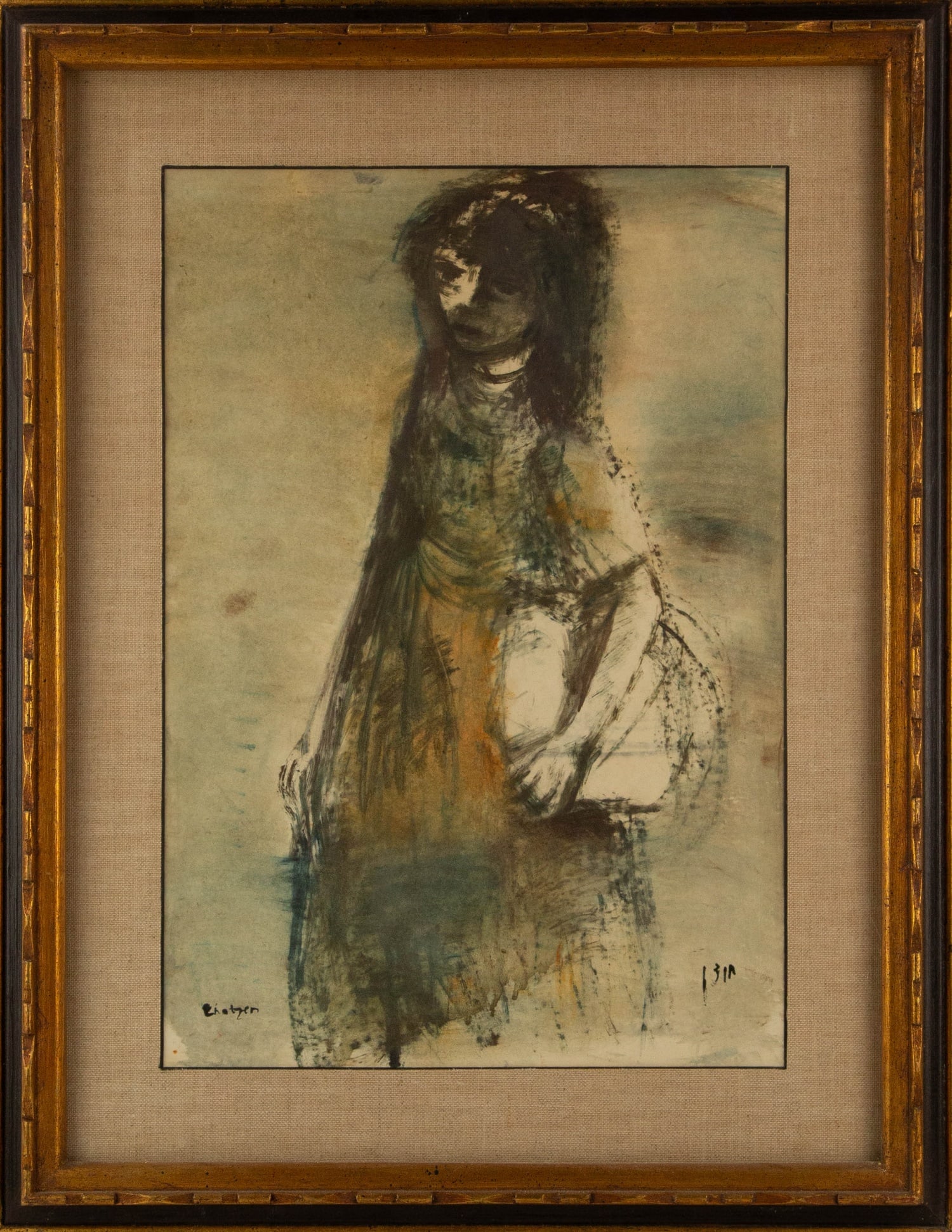 Portrait Print "Girl With Her Bag" (1 of 12)