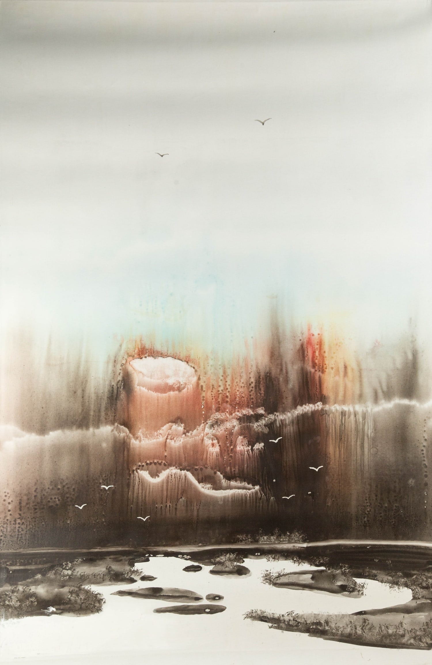 Mengzhou Liu Landscape Original Mixed Media "Earth Breath II" (1 of 12)