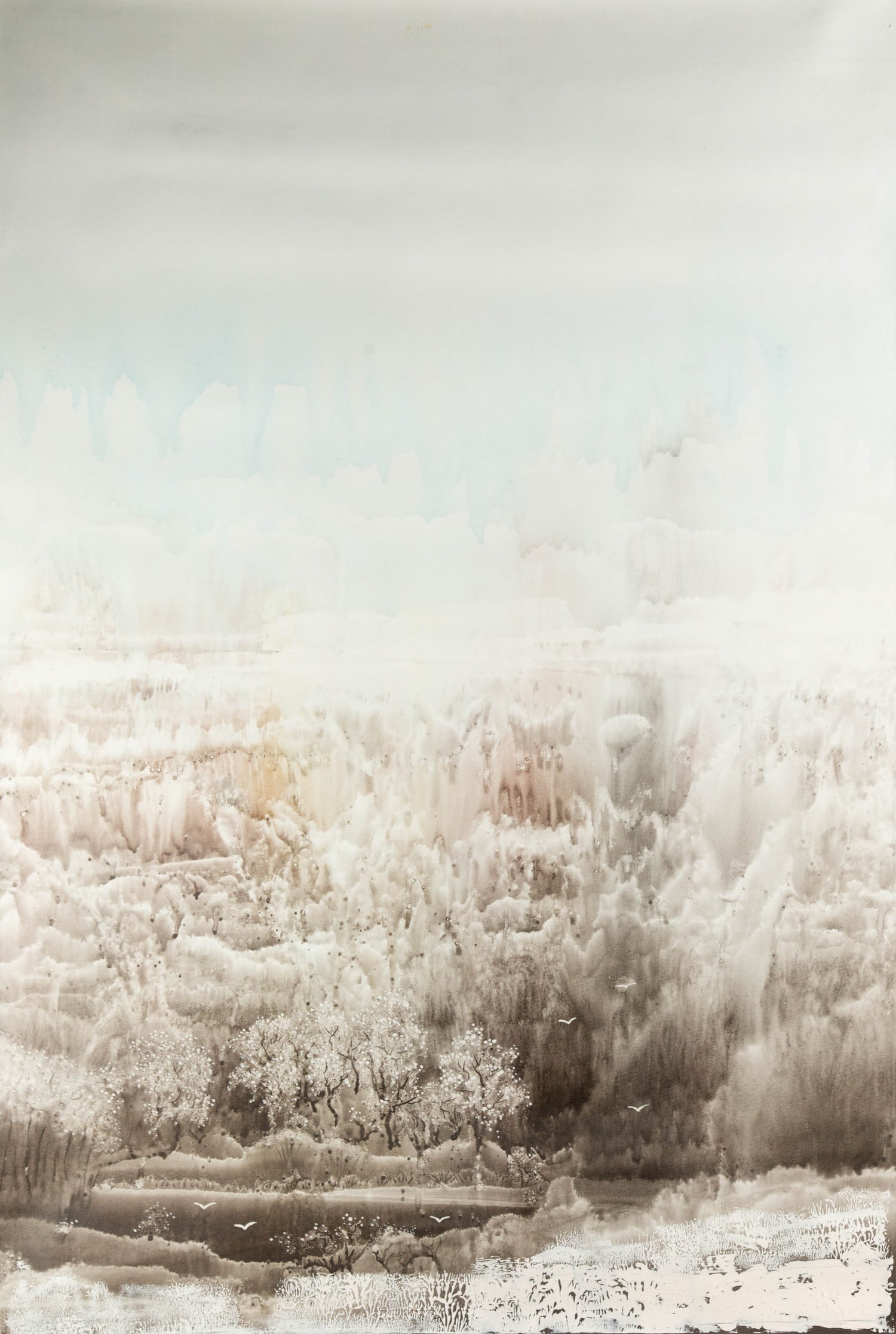 Mengzhou Liu Landscape Original Mixed Media "Earth Breath III" (1 of 13)