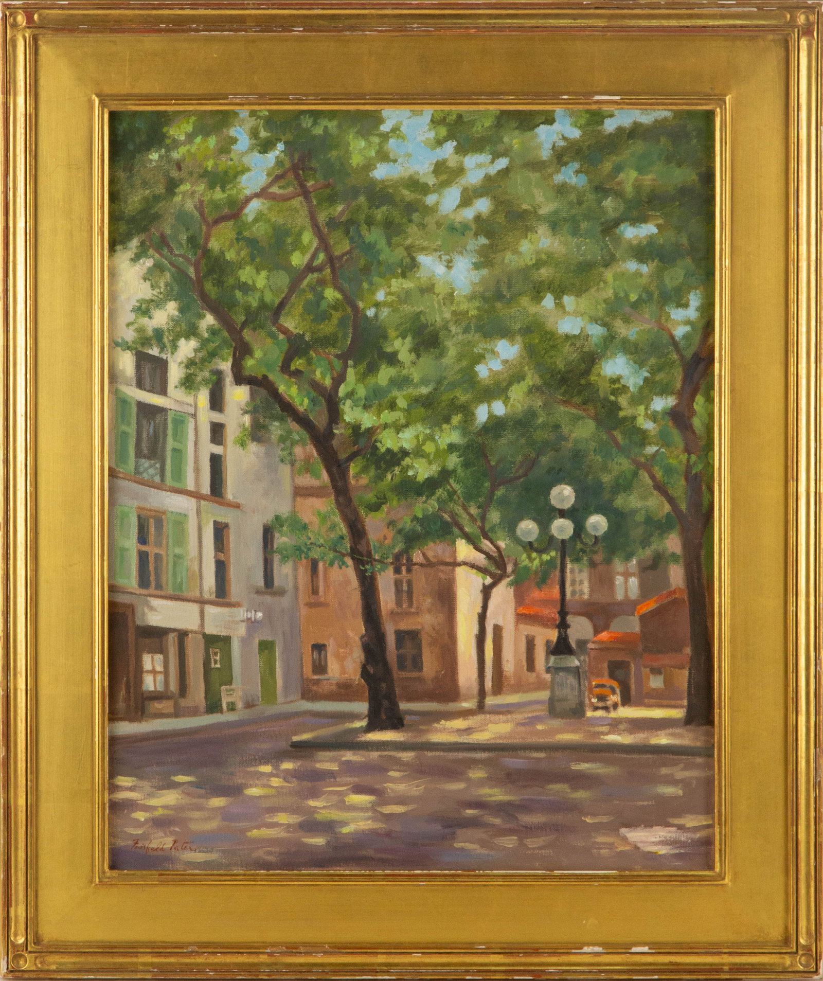 Attributed to Fairfield Porter ( American, 1907 - 1975 ) Landscape Oil On Canvas (1 of 8)