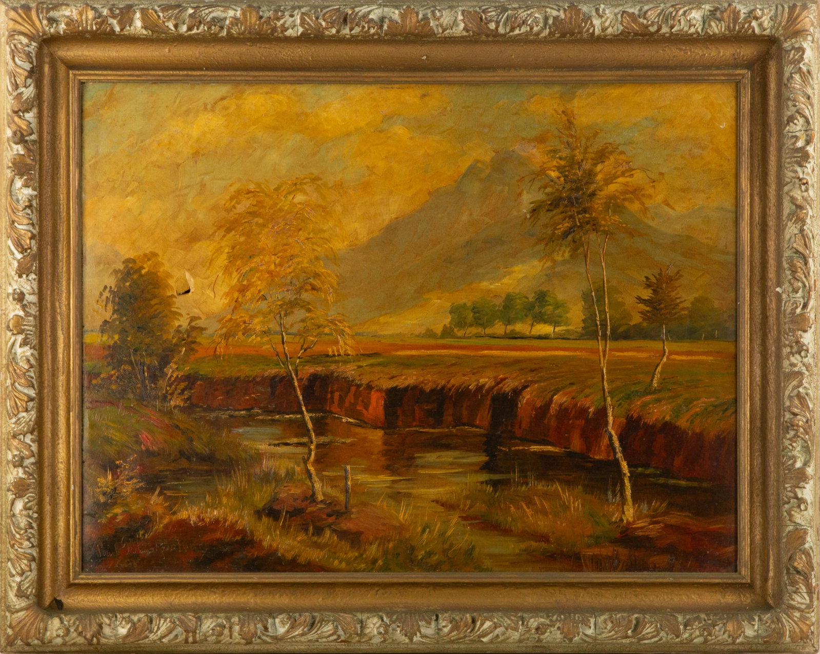 Paul Gotz Racknitz ( German, 1873-1952 ) Landscape Oil On Canvas (1 of 9)
