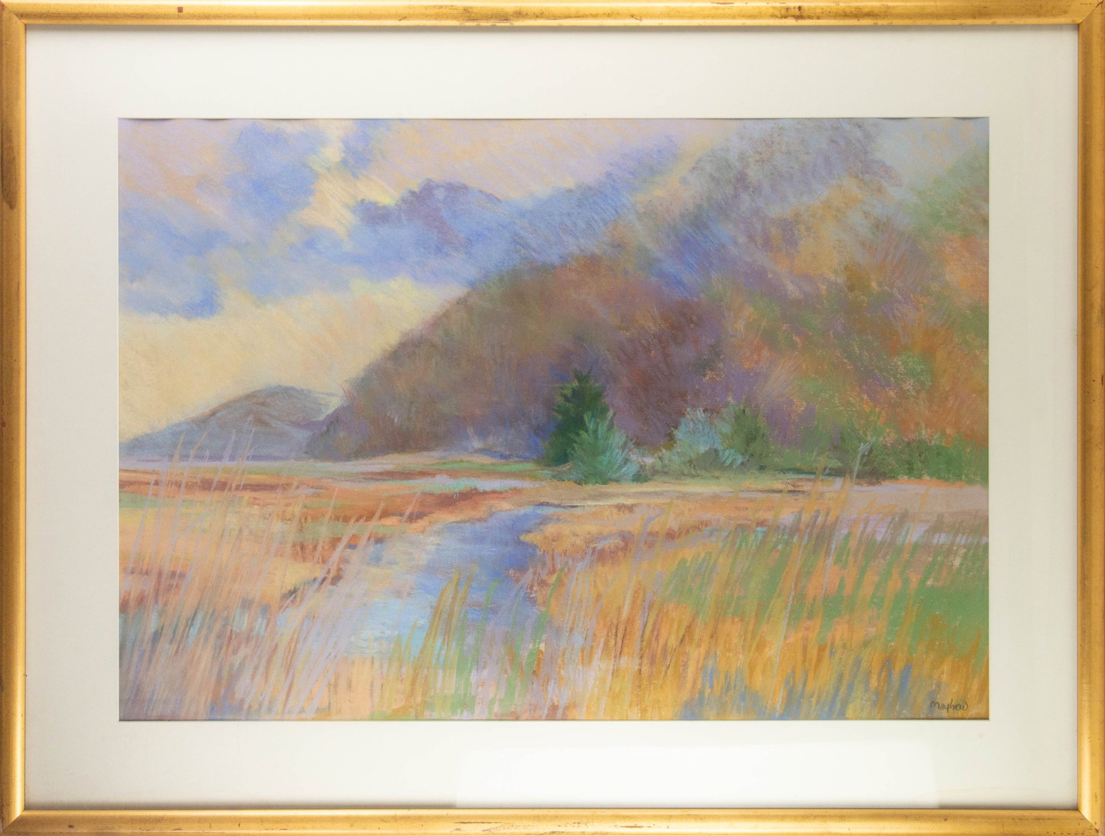 Richard Mayhew ( American, 1924 - 2024 ) Large Landscape Pastel (1 of 13)