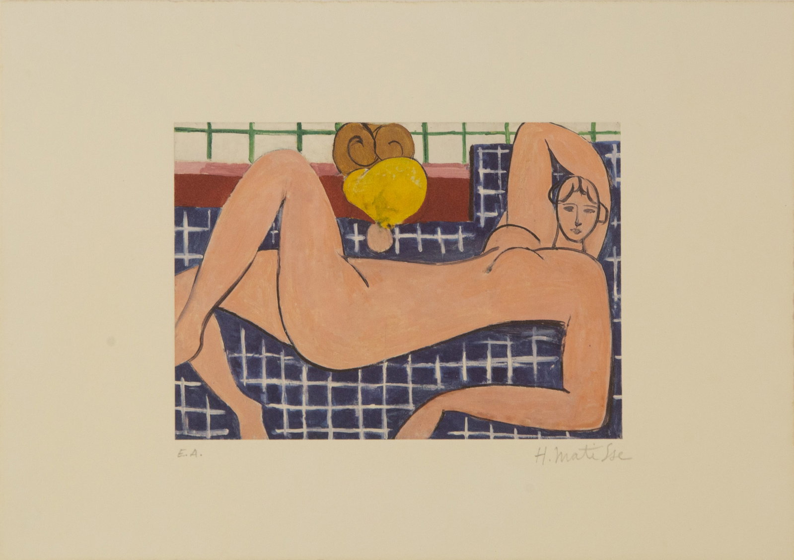 Henri Matisse ( French, 1869 - 1954 ) Portrait Limited Edition Etching on Ppaer: Medium: Limited Edition Etching on Ppaer Style: Portrait Painting Size: 11.75 x 8.25 inches Frame Size: x inches Condition: This artwork is in great condition for its age. Please note the art work is 