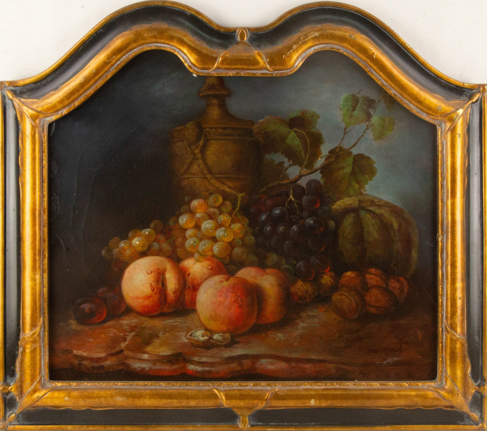 R. Maignant Still Life Oil On Canvas: Medium: Oil On Canvas Style: Still Life Painting Size: 20.25 x 23.75 inches Frame Size: 25.5 x 29 inches Condition: This artwork is in great condition for its age. Signature: Hand-signed Artist: R. Ma