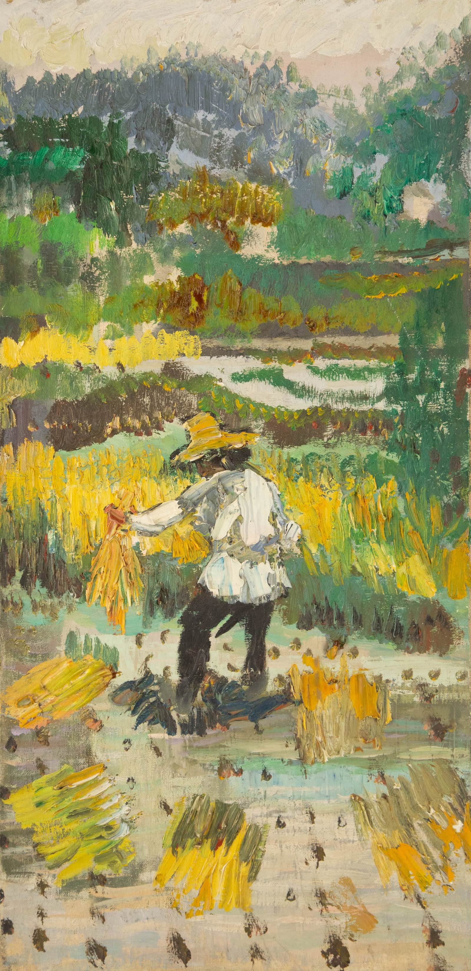 Ze He Contemporary Original Oil On Canvas "Bumper Harvest I" (1 of 10)