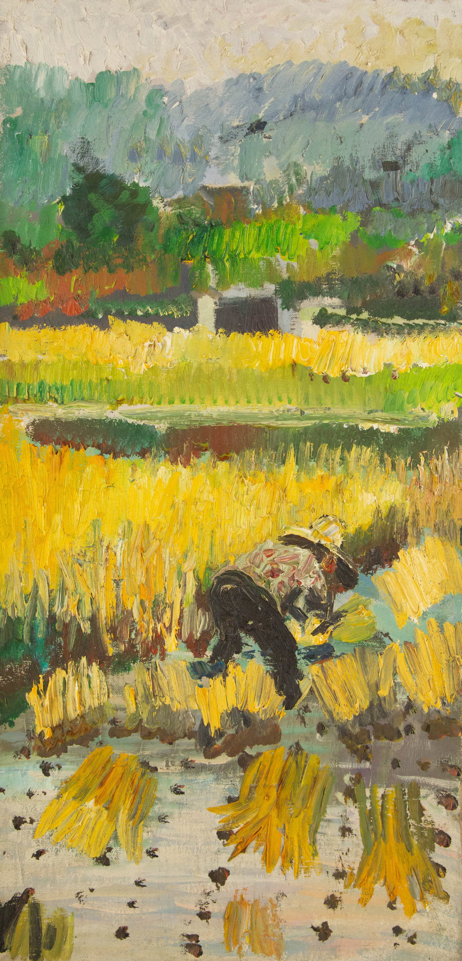 Ze He Contemporary Original Oil On Canvas "Bumper Harvest II" (1 of 10)
