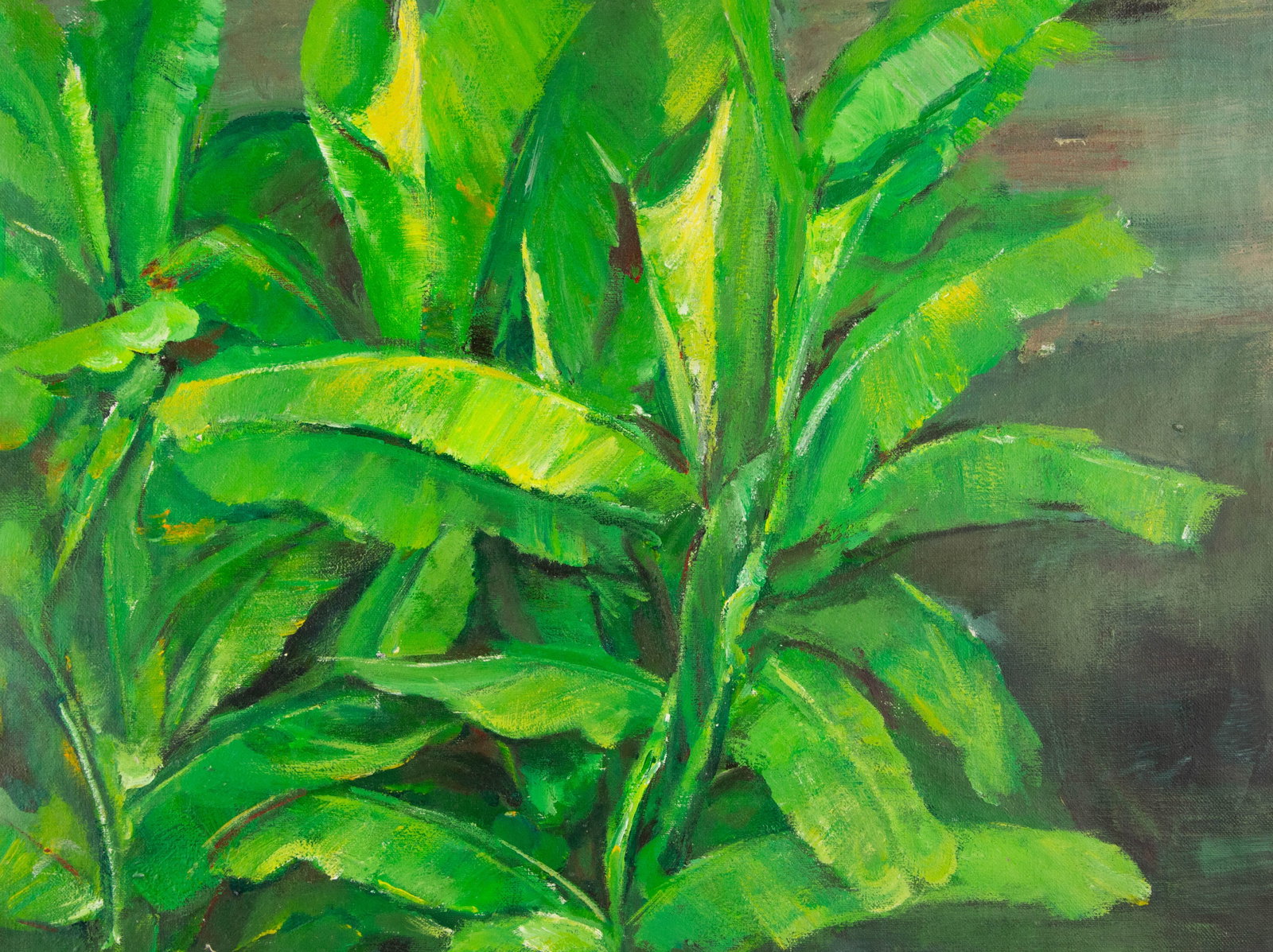 Zhenpeng Zhou Contemporary Original Oil On Canvas "Vigorous Vitality": Title: Vigorous Vitality Medium: Oil on canvas Size: 20 x 25 inches Frame: Framing options available! Condition: The painting appears to be in excellent condition. Note: This painting is unstretched,s