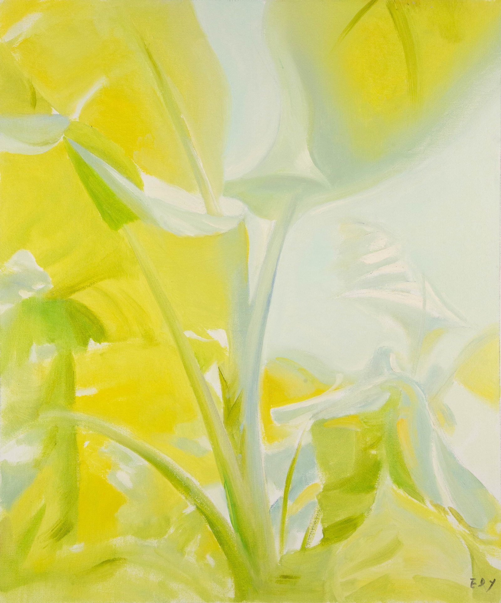 Dingyan E Floral Original Oil On Canvas "In Dream Series II": Title: In Dream Series II Medium: Oil on canvas Size: 23 x 19 inches Frame: Framing options available! Condition: The painting appears to be in excellent condition. Note: This painting is unstretched,