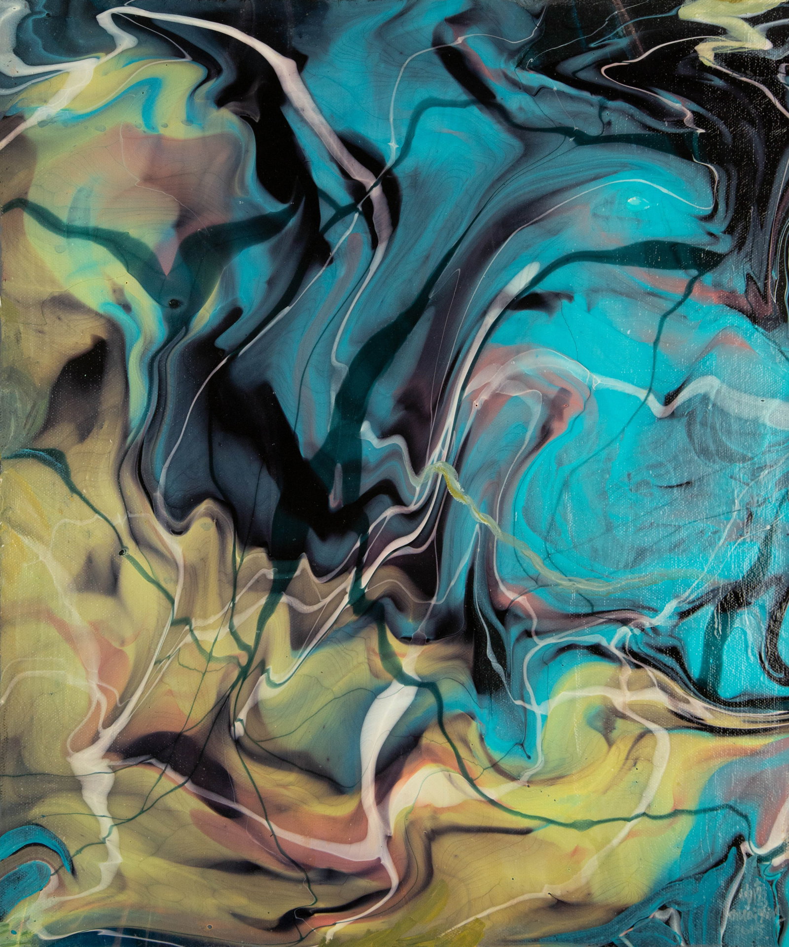 Ying Shuai Abstract Original Acrylic On Canvas "Flowing Light and Shadow Series VI": Title: Flowing Light and Shadow Series VI Medium: Oil on canvas Size: 23.5 x 19.5 inches Frame: Framing options available! Condition: The painting appears to be in excellent condition. Note: This pain